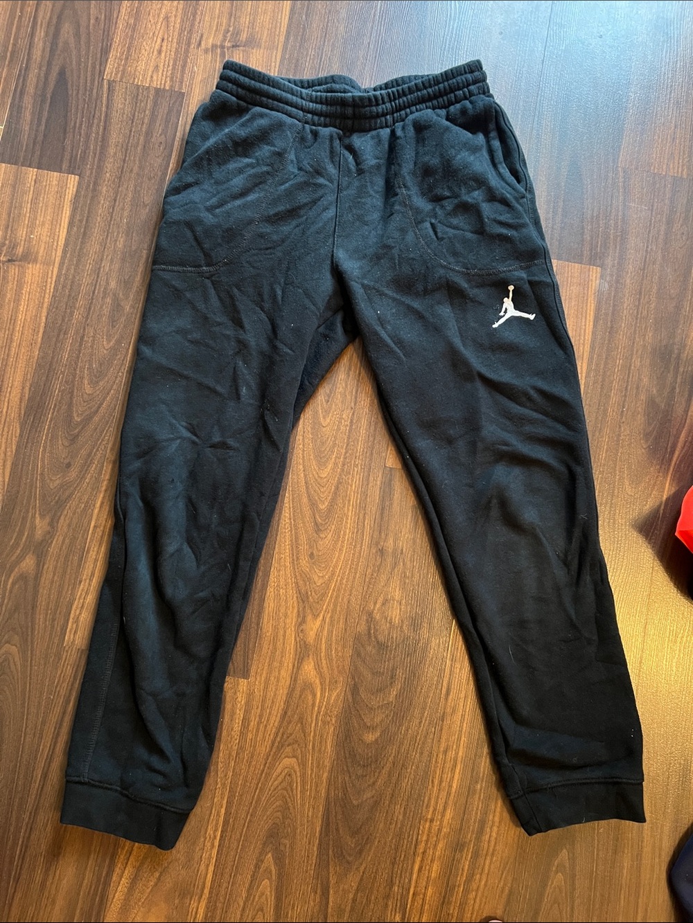 Jordan Black Sweatpants with White Jumpman Logo